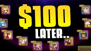 HE GIFTED $100 TO GET HER MOST WANTED NAT 5 IN SUMMONERS WAR!