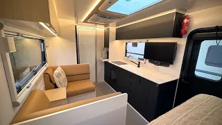 Bushtracker 20 foot couples show van 2024 interior walkthrough