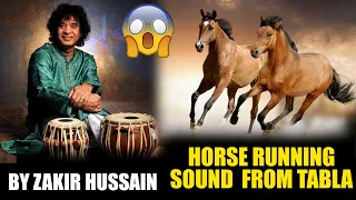 Zakir Hussain Horse Running Tabla Performance | INSANE TABLA SKILLS | #musicofindia