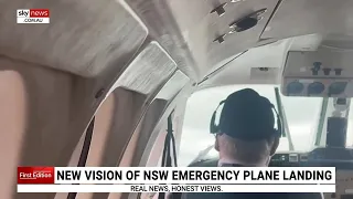 New vision of NSW emergency plane landing