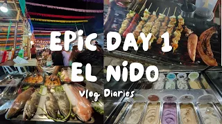 EL NIDO 2023 | Epic Day 1, expenses, street walk at night