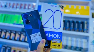 Tecno Camon 20 16gb 256gb unboxing Amoled Display 64Mp Camera 33W 5000mAh battery 🔋 Display Finger