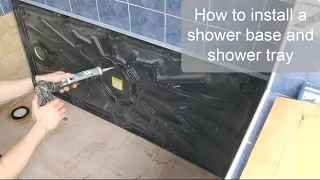 How to fit a shower base and shower tray
