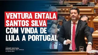 Ventura entala Santos Silva com a vinda de Lula a Portugal