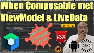 When Composable met ViewModel & LiveData : Jetpack Compose - 10