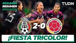 Resumen y goles | México 2-0 Colombia | Amistoso Femenil | TUDN