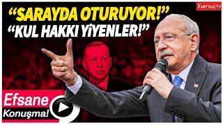 Kılıçdaroğlu Burdur'da meydanı salladı geçti! "Sarayda oturuyor kul hakkı yiyenler!"