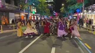 Sri Harinam sankirtana down the Main Street. ISKCON Auckland NewZealand 2021.