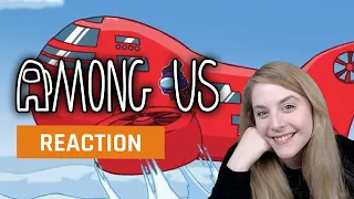 My reaction to Among Us Airship Map Reveal Trailer | GAMEDAME REACTS