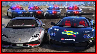 GTA 5 Roleplay - Police Chase Lamborghini 'DRIFT' Crew | RedlineRP #999