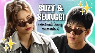 sweet & funny moments  - bae suzy & lee seung gi