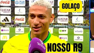 ENTREVISTA DO RICHARLISON R9 - SELEÇÃO BRASILEIRA ESTREIA VENCENDO NA COPA DO MUNDO 🇧🇷