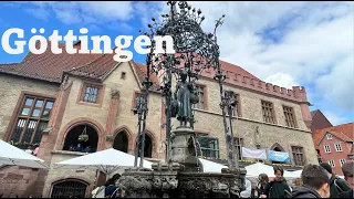 Göttingen City Walking Tour- 4K🚶‍♀️|| Student city Göttingen 🇩🇪