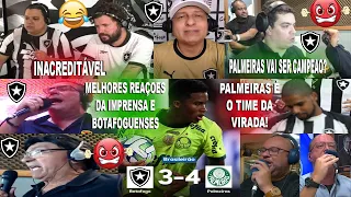 REAÇOES DA IMPRENSA BOTAFOGUENSES AO BOTAFOGO 3X4 PALMEIRAS COM VIRADA HISTÓRICA ! VAI SER CAMPEAO ?