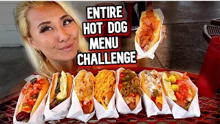 ENTIRE MENU HOT DOG CHALLENGE at PCH Hot Dog in Orange, CA!! #RainaisCrazy @RainaHuang