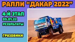 Грузовики. Dakar 2022 - Гонщики "КАМАЗ-мастер" Заняли Весь Пьедестал на 4 Этапе "Дакара"