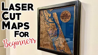 Laser Cut Maps for Beginners [xTool D1 Pro]