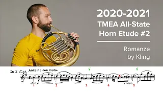 2020-2021 TMEA All State French Horn Etude #2 - Romanze by Kling