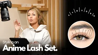 ANIME LASH STYLE TUTORIAL | 2024 Eyelash Extension Trend | Wet lash fanning