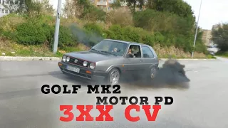 VW GOLF MK2 COM 3xx CV !!!! *FUMARENTO*