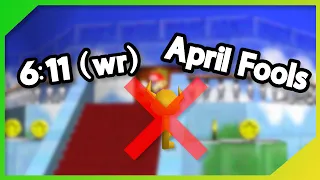 Super Mario 64 0 Key Speedrun WR (April Fools)