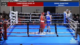 Isaiah ghantous vs christopher rudd jr national silver gloves day 2.