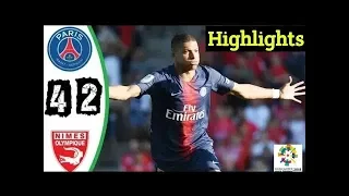 PSG vs Nimes 4-2 Highlights Match