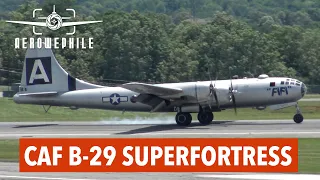 CAF’s AirPower History Tour Boeing B-29 Superfortress “FIFI” Arrival at Tri-Cities Airport 28May24