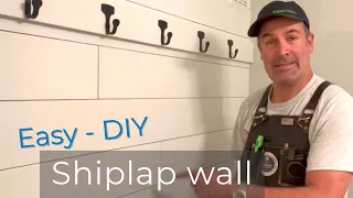 Easy - DIY shiplap wall