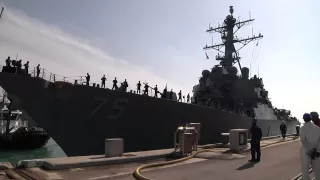 USS Donald Cook Depart