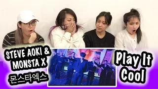 [MV REACTION] MONSTA X 몬스타엑스 & STEVE AOKI -- PLAY IT COOL