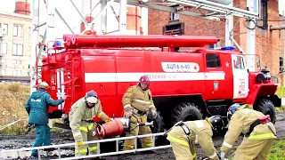 В Суворове на Черепетской ГРЭС прошло пожарно-тактическое учение