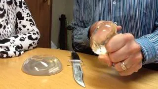 Cutting open breast implants