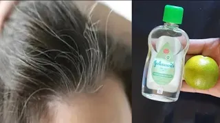 Gray hair becomes black hair naturally in just 5 minutes ! tested and effective 💯