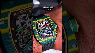 Unveiling the Jaw-Dropping Super Luxury Richard Mille RM 67-02 Green 🔰 #shorts #wristwatch
