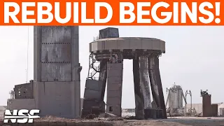 SpaceX Begins to Clean and Rebuild the Launch Site | SpaceX Boca Chica