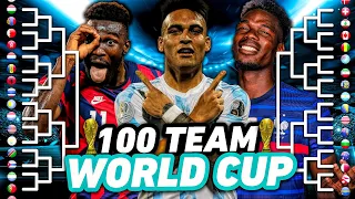 I Played The WORLD CUP with *100 NATIONAL TEAMS* ... (INCREDIBLE UPSET WINS! 😮)