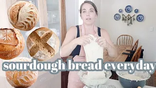 Once a Week Sourdough Bread Making Routine