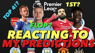 (ASMR) Reacting To My 22/23 Premier League Predictions!