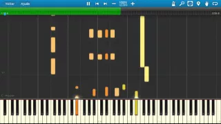 Fico assim sem você - Como tocar no Piano tutorial synthesia