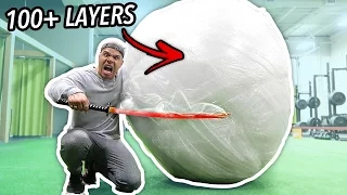 GIANT UNBREAKABLE BUBBLE WRAP BALL (WORLD RECORD 500+ LBS)
