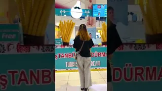 Cute girl dance at packages mall lahore Pakistan Istanbul dondurma turkish Icecream