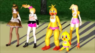 [MMD FNAF]Toy Chica Models_Dem Moves