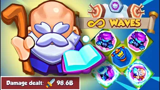 RUSH ROYALE - WORLD RECORD STRATEGY BREAKDOWN! 1000 WAVES!??