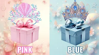 Choose your gift 🎁💝🤮 | 2 gift box challenge |Pink & Blue