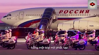 Cận cảnh đoàn xe hộ tống hùng hậu của ông Putin tới thăm Trung Quốc