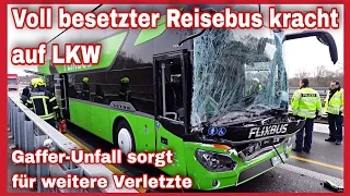 ❎️REISEBUS KRACHT AUF LKW➕️GAFFER-UNFALL AUF DER GEGENSPUR⚠️Großeinsatz auf der A9 bei Schkeuditz🆘️🚨