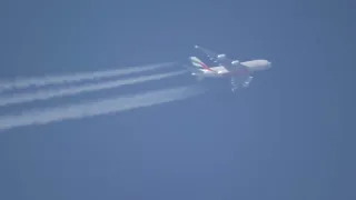 High Altitude Planespotting: Emirates Airbus 380