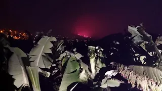 Banana plantations and the volcano 15.10.21