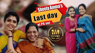 Sheela Amma's Last Day With Pandian Stores Team | Making of Death Scene | Hema's Diary